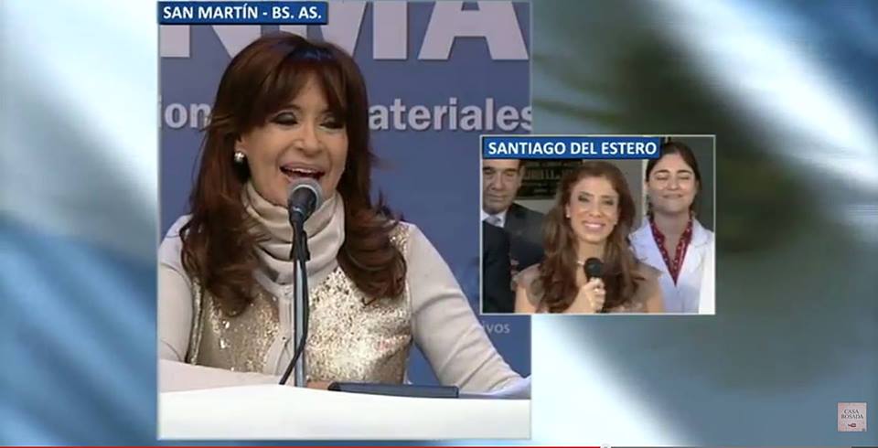 Cristina inauguró por teleconferencia un moderno laboratorio en Santiago del Estero