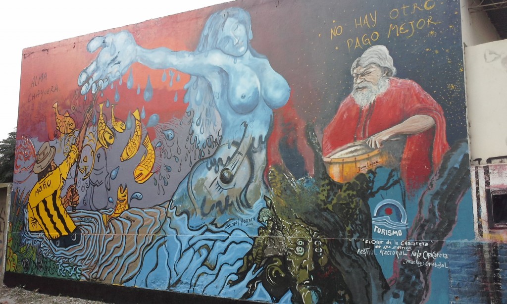 El Festival de la Chacarera dejó su huella en “El 8” con un pintoresco mural