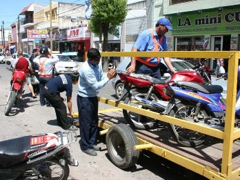 Disminuyó la presencia de motos de veredas y peatones