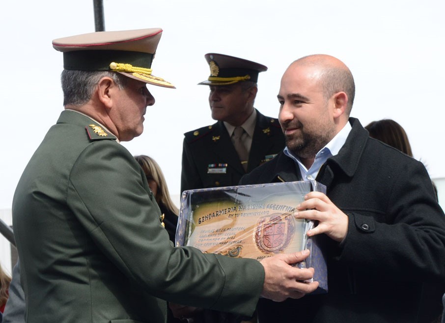 Mirolo participó en el acto por el aniversario de Gendarmería Nacional Argentina