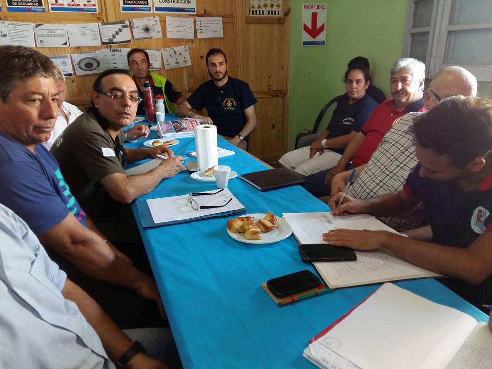 Fernández fue sede del encuentro mensual de bomberos voluntarios