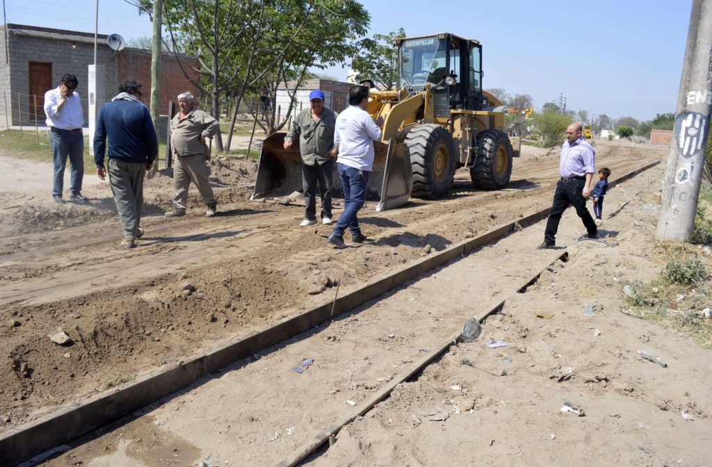 Avanzan exitosamente las obras de urbanización en el barrio El Tuscal