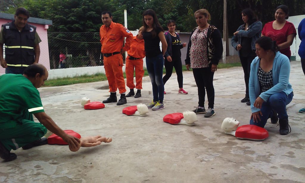 Personal de emergencias y seguridad participaron en La Dársena de una jornada sobre rescates