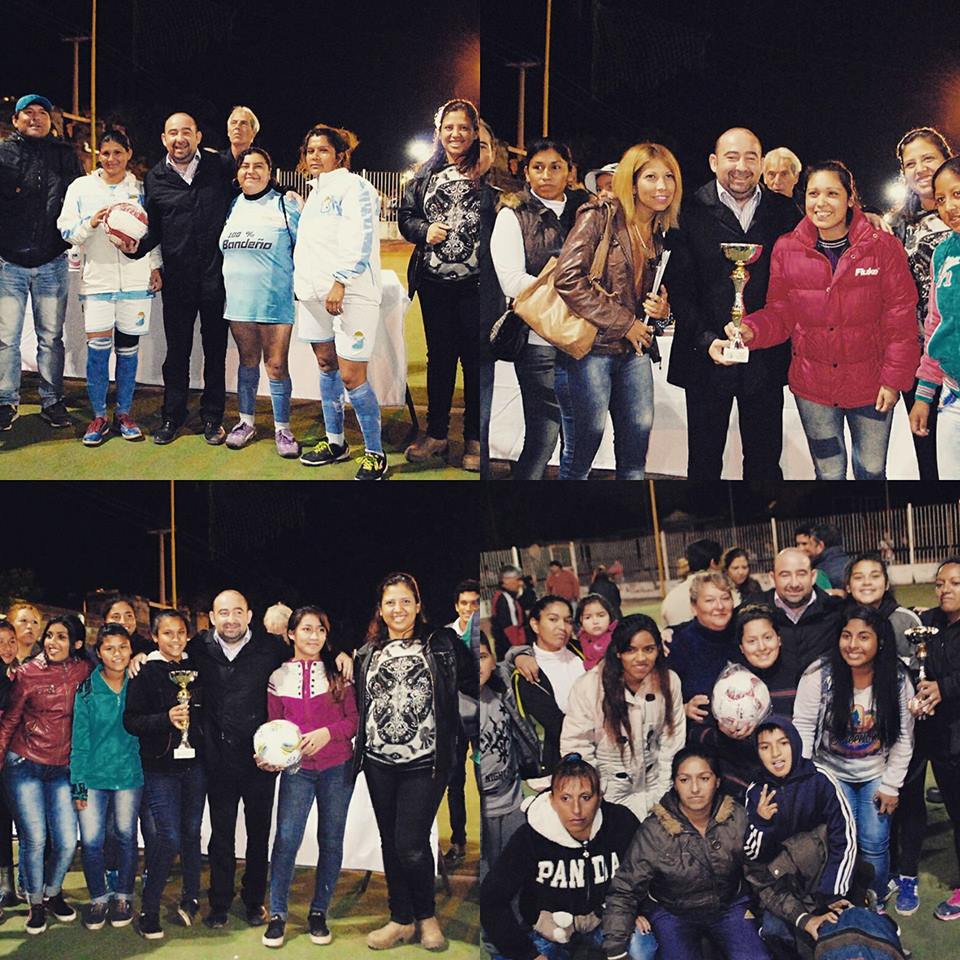 El intendente Mirolo entregó trofeos a las campeonas de fútbol femenino