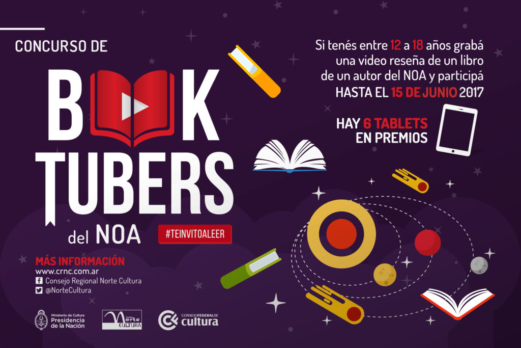 Últimos días para participar del concurso de booktubers del NOA