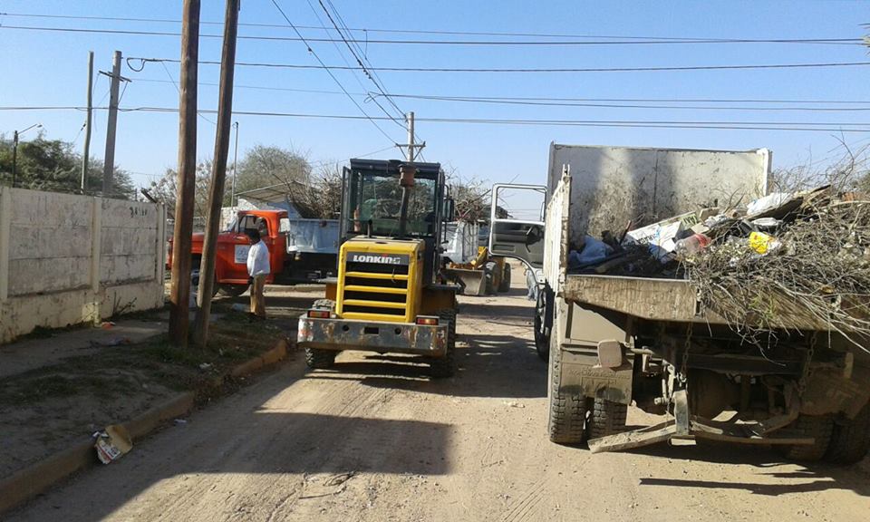 Realizaron un operativo de limpieza en el barrio Ampliación Parque Industrial