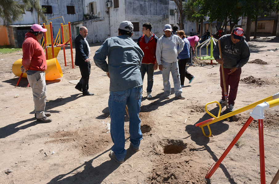 El municipio prepara en el Bº Washington Ábalos un nuevo espacio para los niños