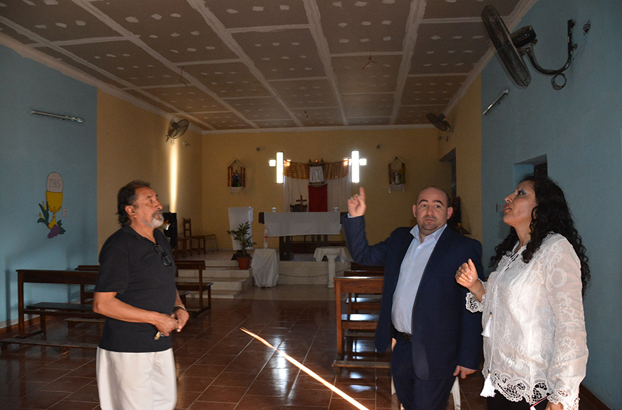 Municipio y vecinos trabajaron juntos para remodelar una capilla