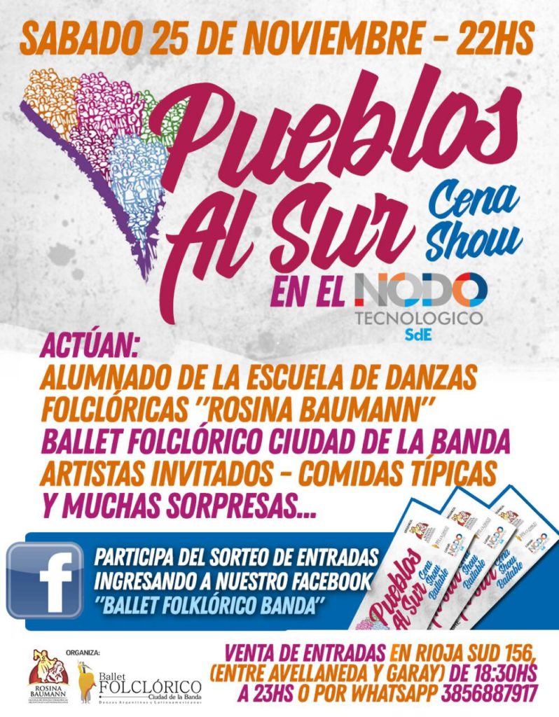 Bailarines presentaran el imponente espectáculo “Pueblos del Sur” Bailarines presentaran el imponente espectáculo “Pueblos del Sur”