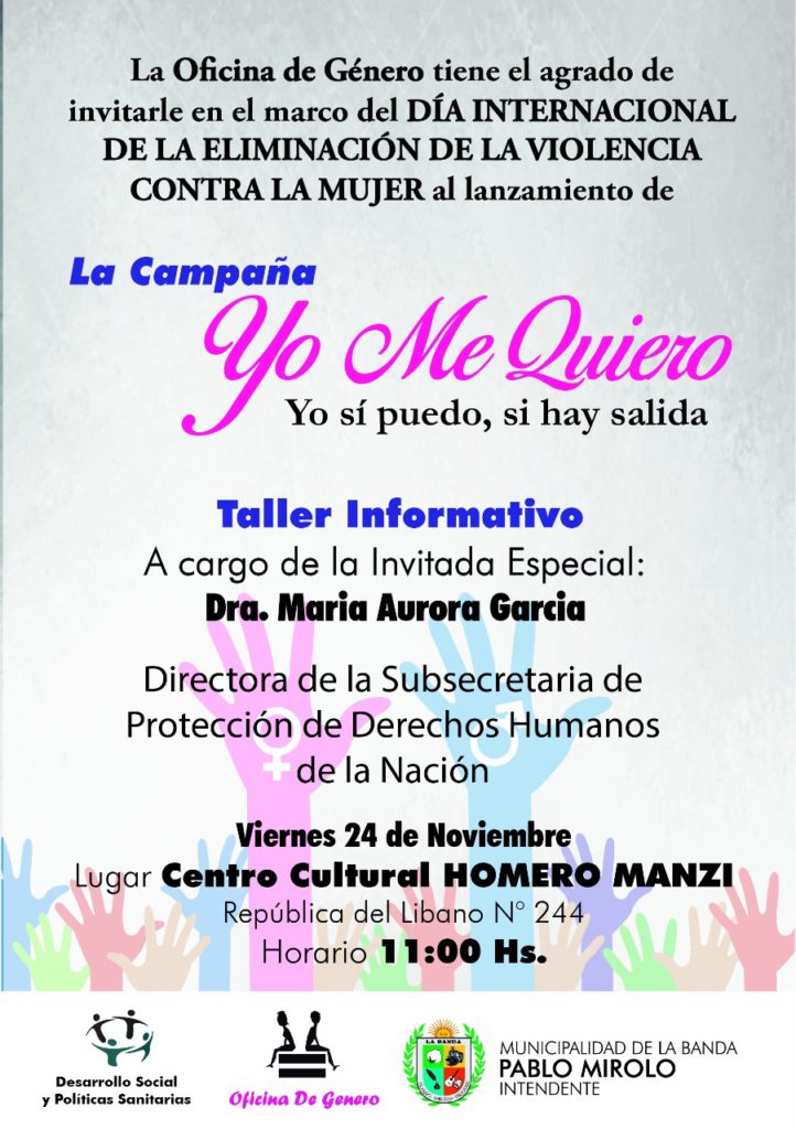 El viernes 24 lanzarán la campaña “Yo Me Quiero” El viernes 24 lanzarán la campaña “Yo Me Quiero”