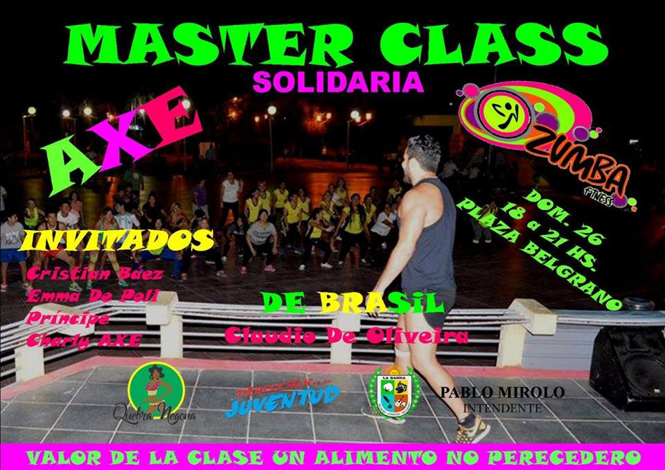 Invitan a una master class para recolectar alimentos no perecederos Invitan a una master class para recolectar alimentos no perecederos