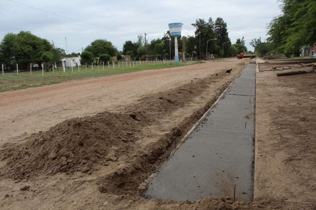 La Municipalidad de Beltrán ejecuta obras de pavimentación en el barrio Avellaneda Norte