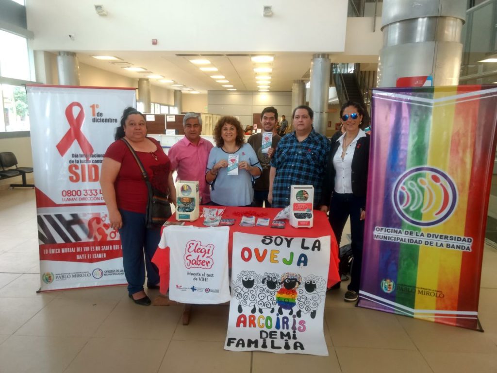 Trabajaron para generar conciencia en la población en la lucha contra el Sida