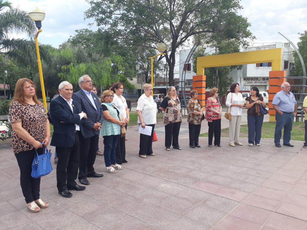 Acto por el “Día de la Creación de la Bandera” en la Plaza Belgrano