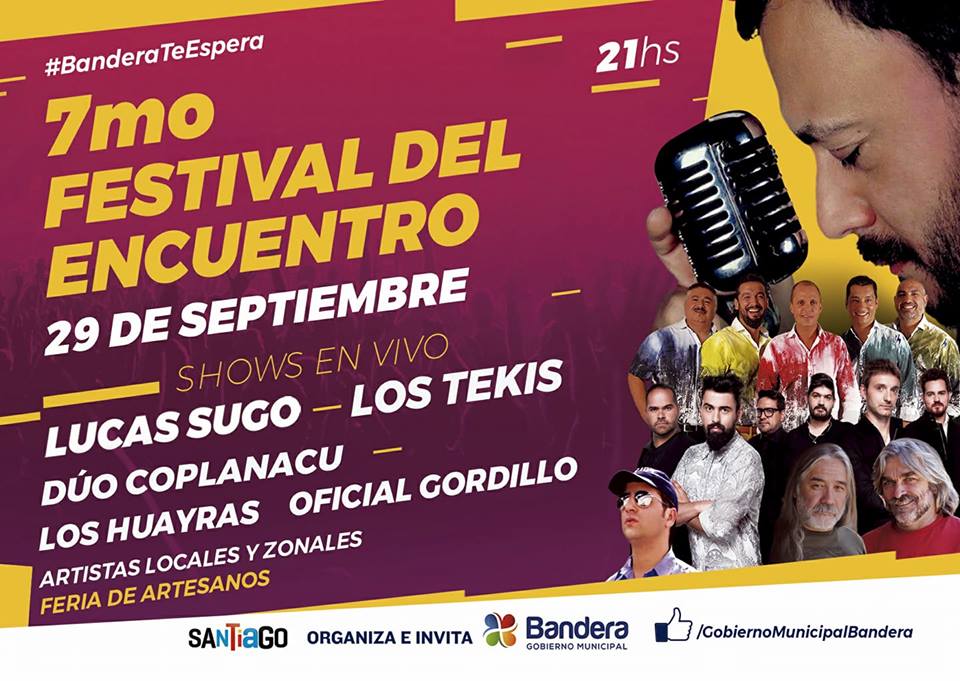 Bandera anunció la cartelera del 7° Festival del Encuentro