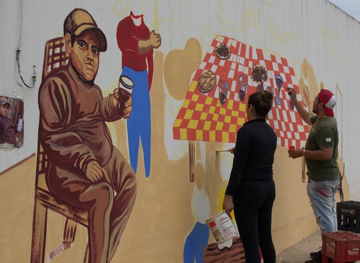 “Los Colores de la Chacarera” comienzan a pintar dos barrios en la “Madre de Ciudades”