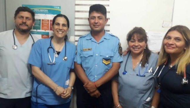 Un policía santiagueño salvó la vida de un niño de cuatro años Un policía santiagueño salvó la vida de un niño de cuatro años