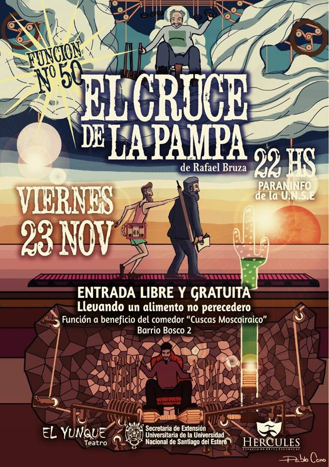 Invitan a una función teatral a beneficio del comedor Cuscas Moscoiraico