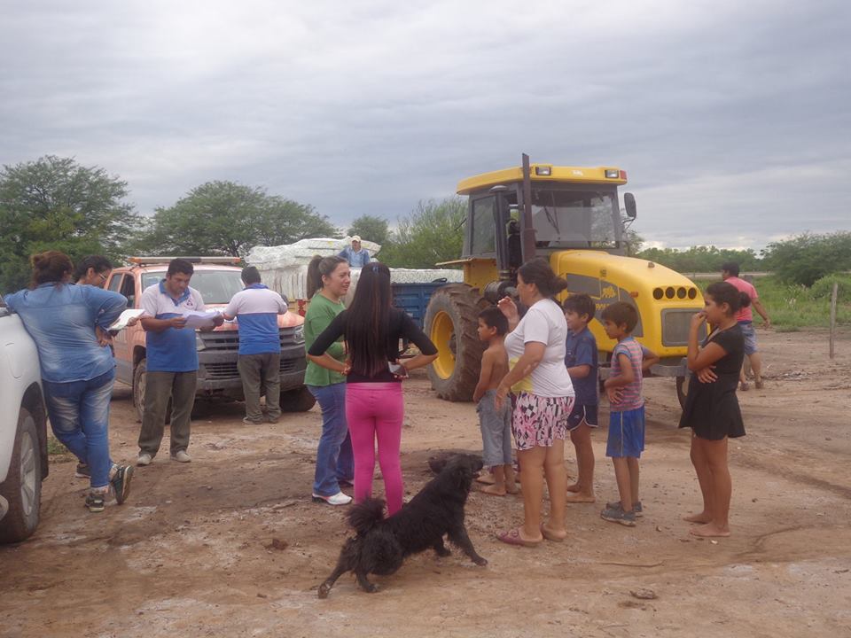 Asistieron a familias de Colonia Dora afectadas por el tornado