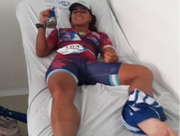 Con un esguince de tercer grado, Karen Pereyra logró una buena posición en Cartagena