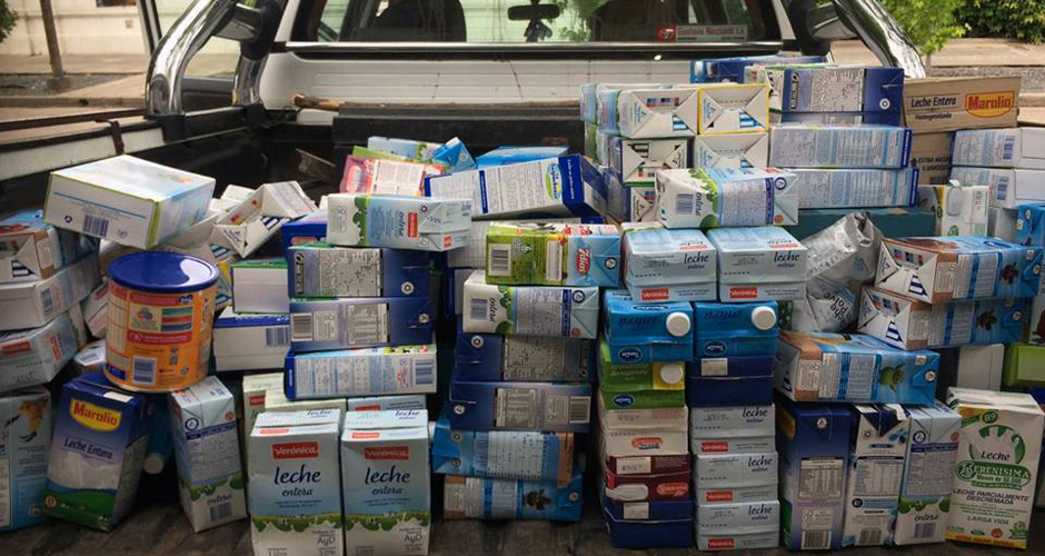 Organizan una colecta de leche para ayudar a merenderos de Frías