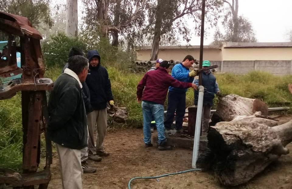 Personal de la Diosse restableció el suministro de agua potable en Vilmer