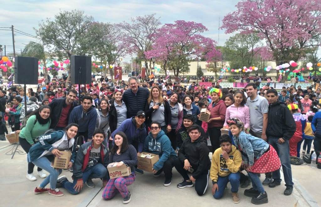 Los chicos quimilenses fueron protagonistas en la fiesta patronal en honor a Santa Rosa