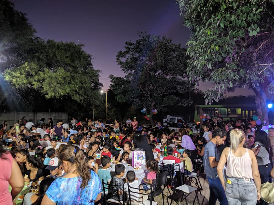 Unas 500 personas participaron de una “Cena de los niños” en Beltrán