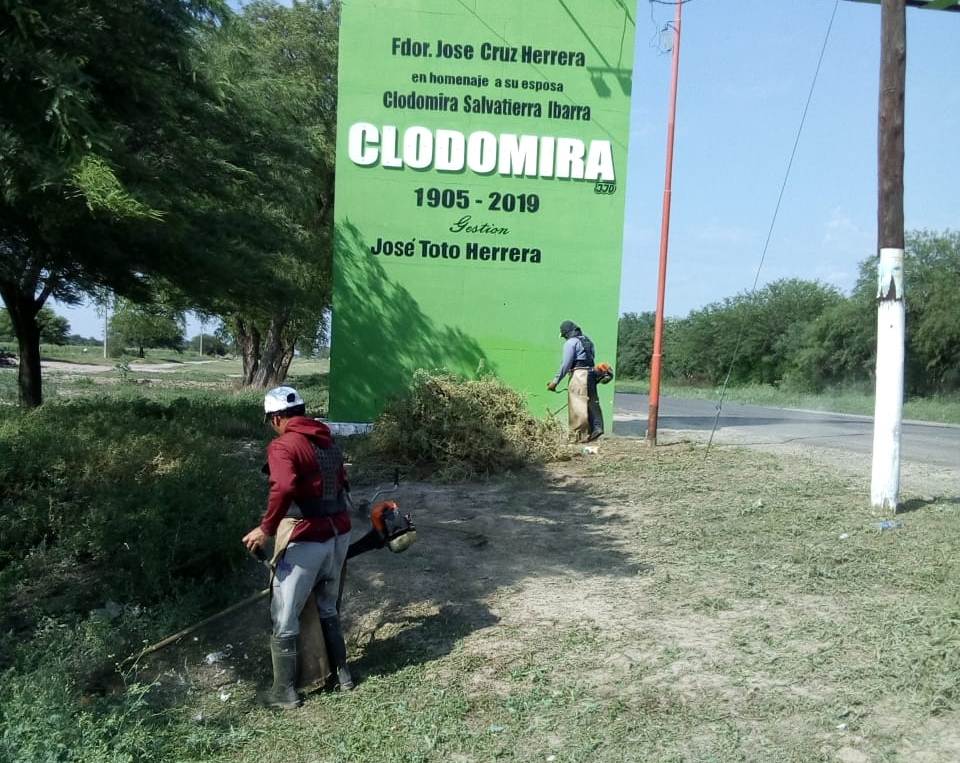 Intensifican la fumigación y desmalezamiento en Clodomira