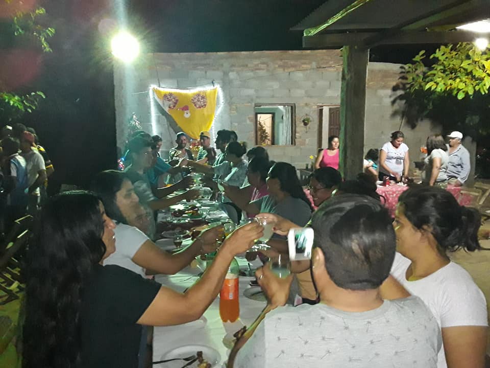 Empleados municipales de Manogasta cerraron el año con una cena