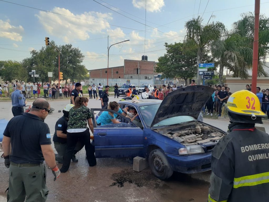 Un simulacro de accidente movilizó a las instituciones de Quimilí Un simulacro de accidente movilizó a las instituciones de Quimilí