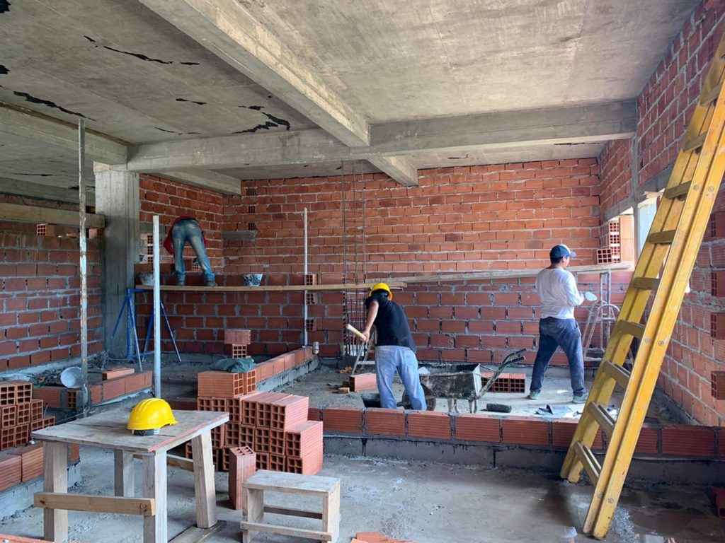 Avanzó en un 80% la obra de la Escuela de Artes Plásticas en Las Termas