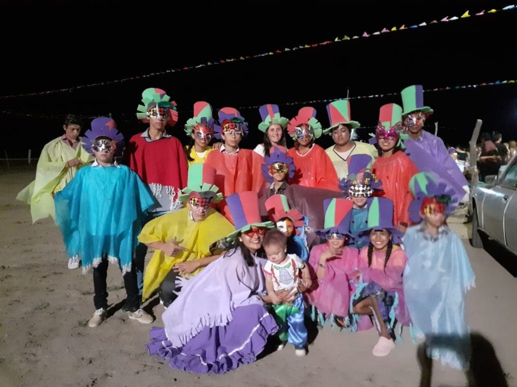 Los pobladores de Sauce Solo disfrutaron por primera vez de la magia del corso de carnaval