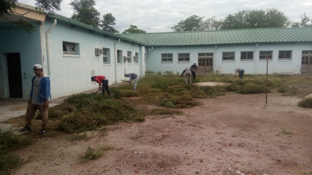 Realizan desmalezamiento y fumigación en las escuelas de Clodomira Realizan desmalezamiento y fumigación en las escuelas de Clodomira