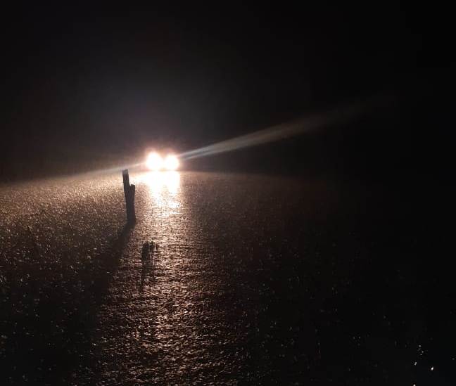 La lluvia dejó a más de media Colonia El Simbolar bajo agua