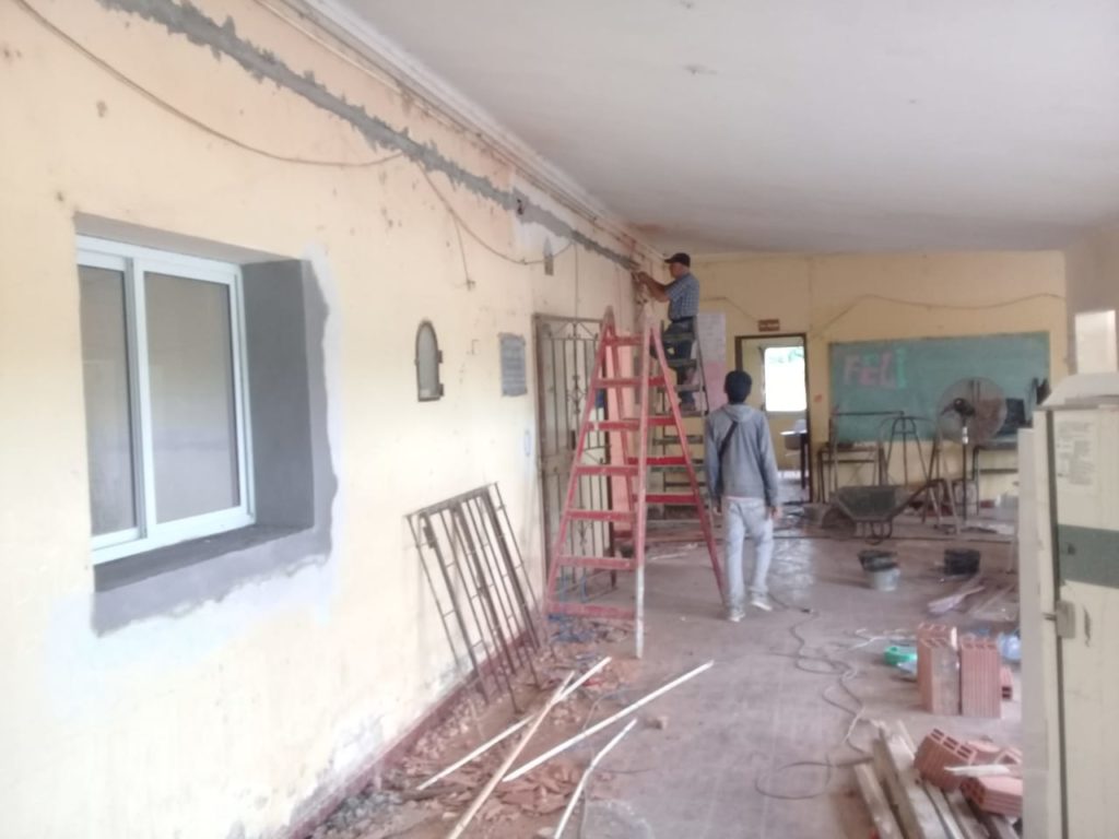 Alegría en El Dean por el inicio de la obra de refacción y ampliación de la Escuela Nº 13