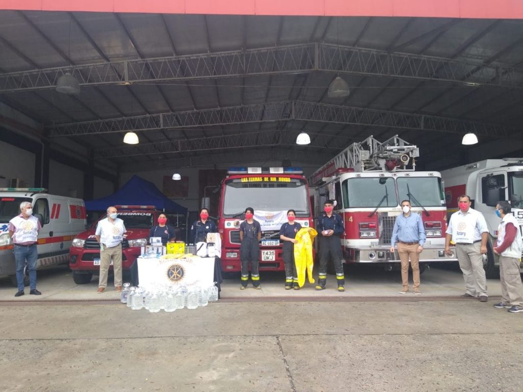 El Rotary Club entregó una importante ayuda para los bomberos de Las Termas