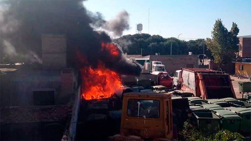 Un incendio causó pérdidas materiales en el Obrador San Carlos