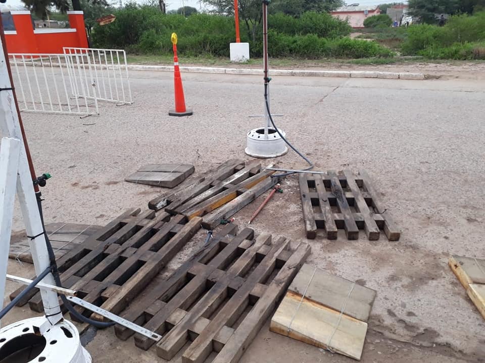 Colonia Dora: dañaron el arco de desinfección a casi 24 horas de su habilitación
