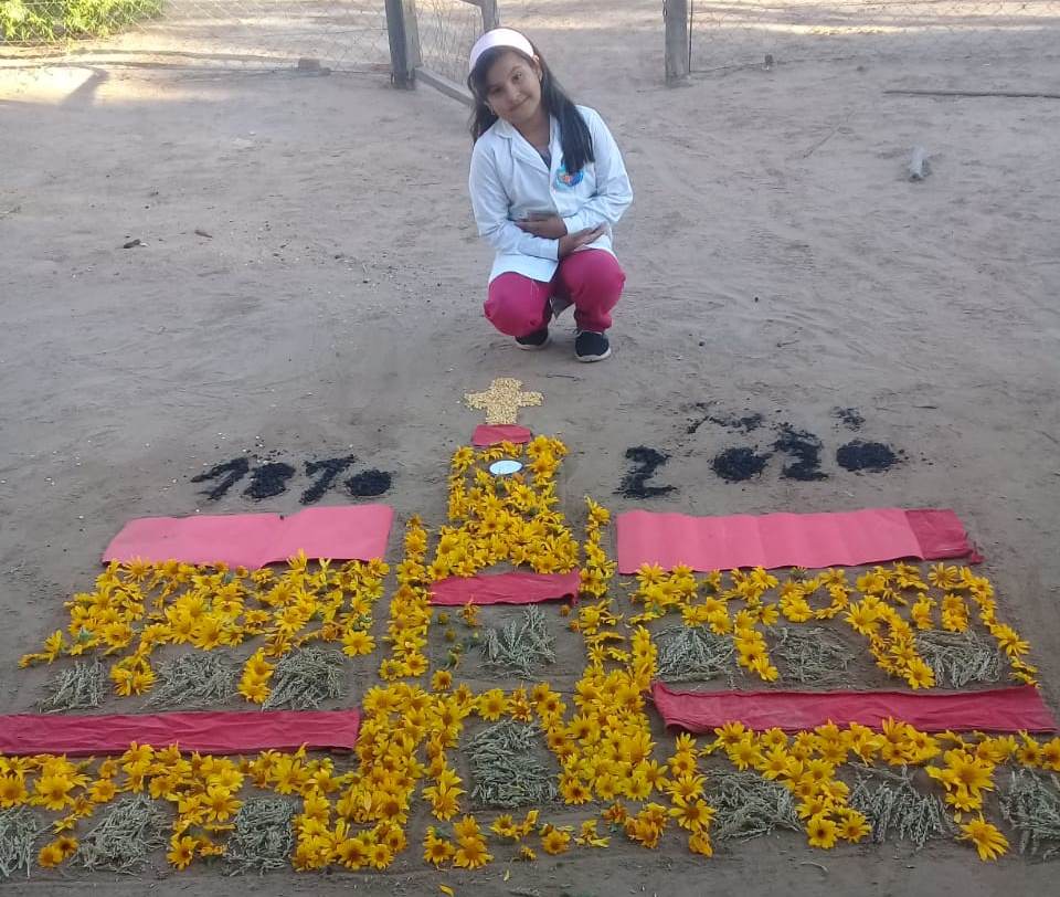 Con ingenio y frutos del monte los chicos de Jumi Pozo celebraron el 25 de Mayo