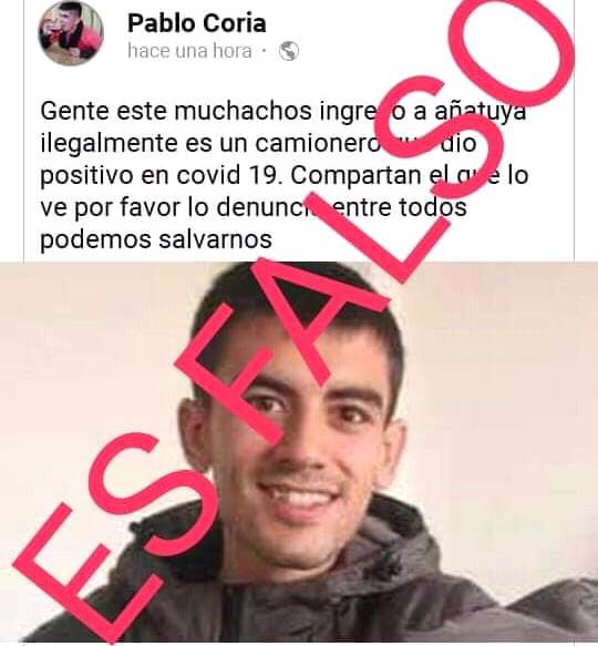 Una broma con un actor porno con covid alarmó a los añatuyenses