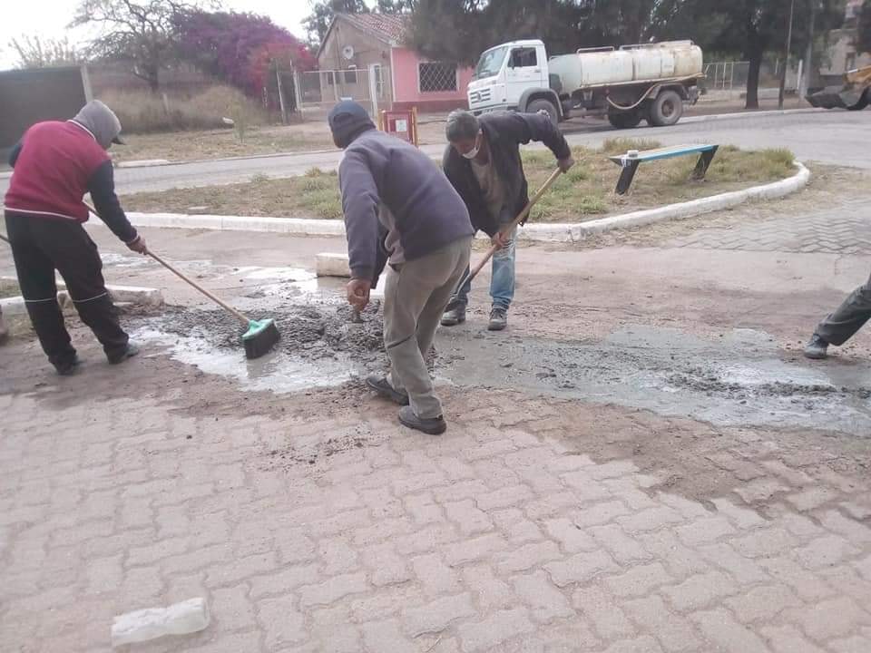 Realizaron trabajos de limpieza y arreglos en calles de San Pedro