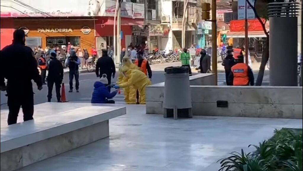 Covid 19: activaron el protocolo en pleno centro capitalino