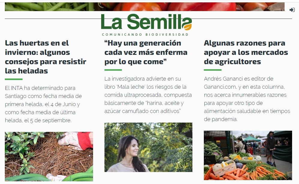 “La Semilla”, un puente de conexión entre la sociedad y los productores santiagueños “La Semilla”, un puente de conexión entre la sociedad y los productores santiagueños
