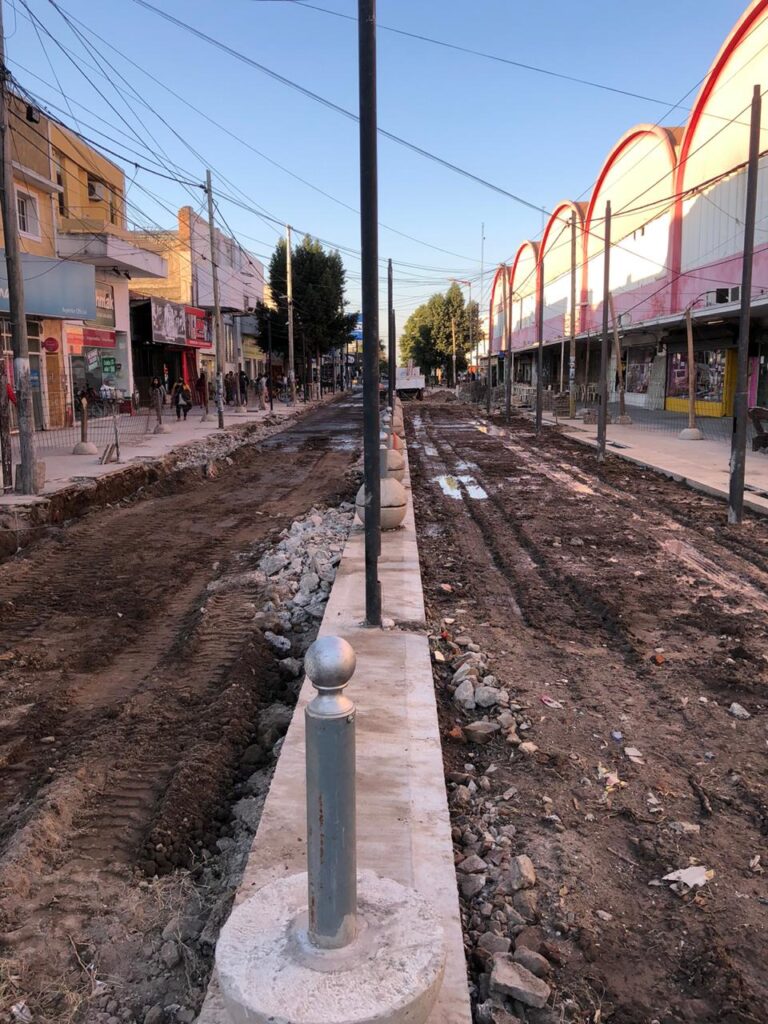 La Banda: la obra de semipeatonalizacion de calle Alem ya avanzó un 40%