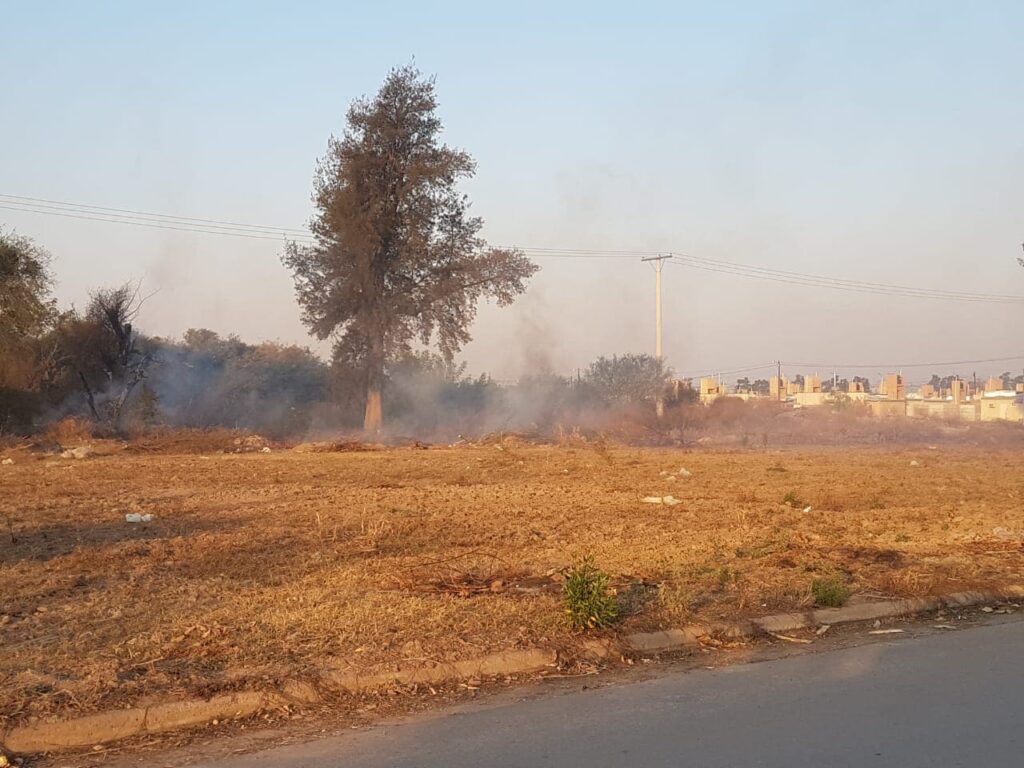 Un incendio generó temor entre vecinos del barrio Procrear y Las Moras