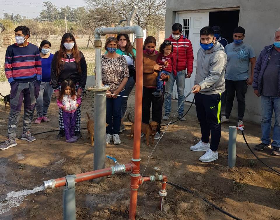 Una obra de agua potable beneficiará a decenas de familias de Señora Pujio