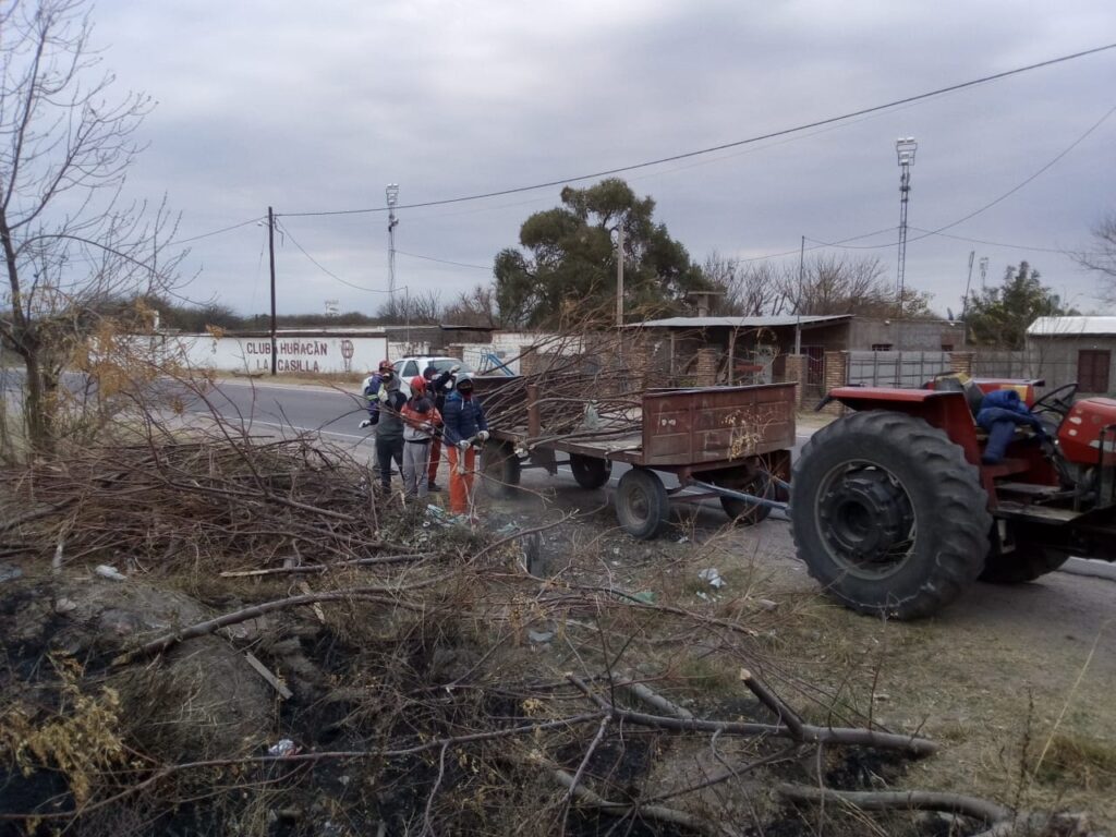 Los Quiroga: continúan los operativos de limpieza en barrios y espacios públicos