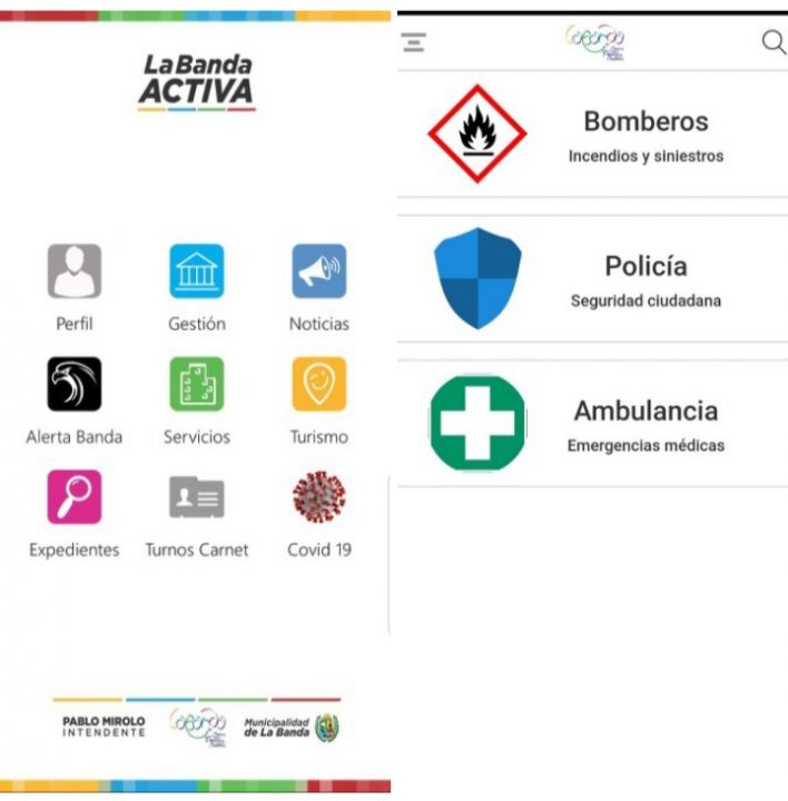 La comuna bandeña asiste a familias aisladas por covid a través de la App