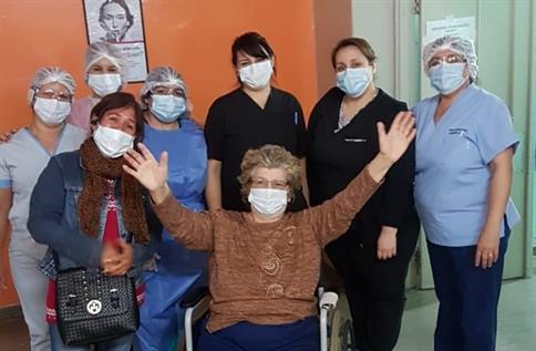 Con 72 años venció al covid y emocionó a toda la provincia